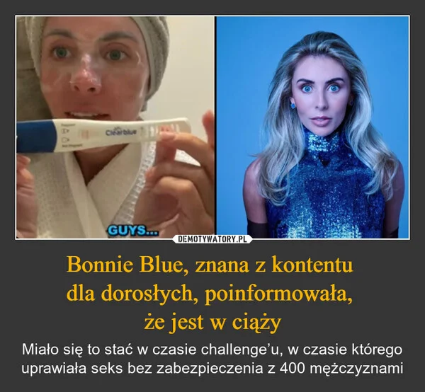 
    Bonnie Blue, znana z kontentu dla dorosłych, poinformowała, że jest w ciąży