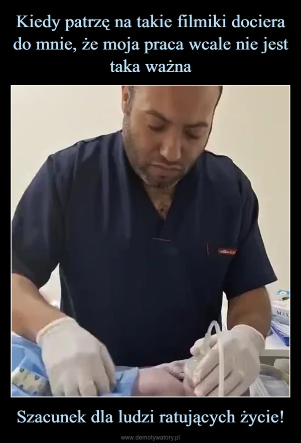 Kiedy patrzę na takie filmiki dociera do mnie, że moja praca wcale nie jest taka ważna Szacunek dla ludzi ratujących życie!