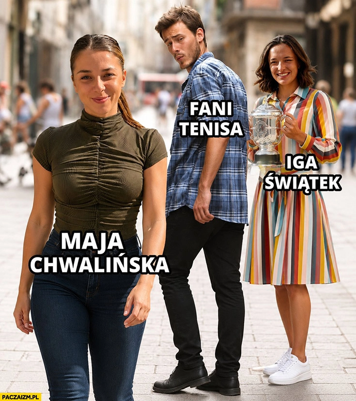 Fani tenisa oglądają się za Maja Chwalińską zamiast Igi Świątek