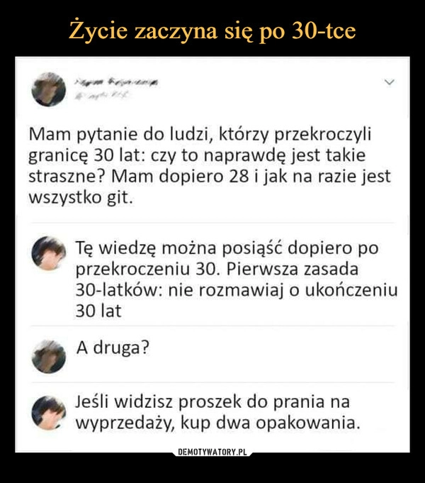 
    Życie zaczyna się po 30-tce