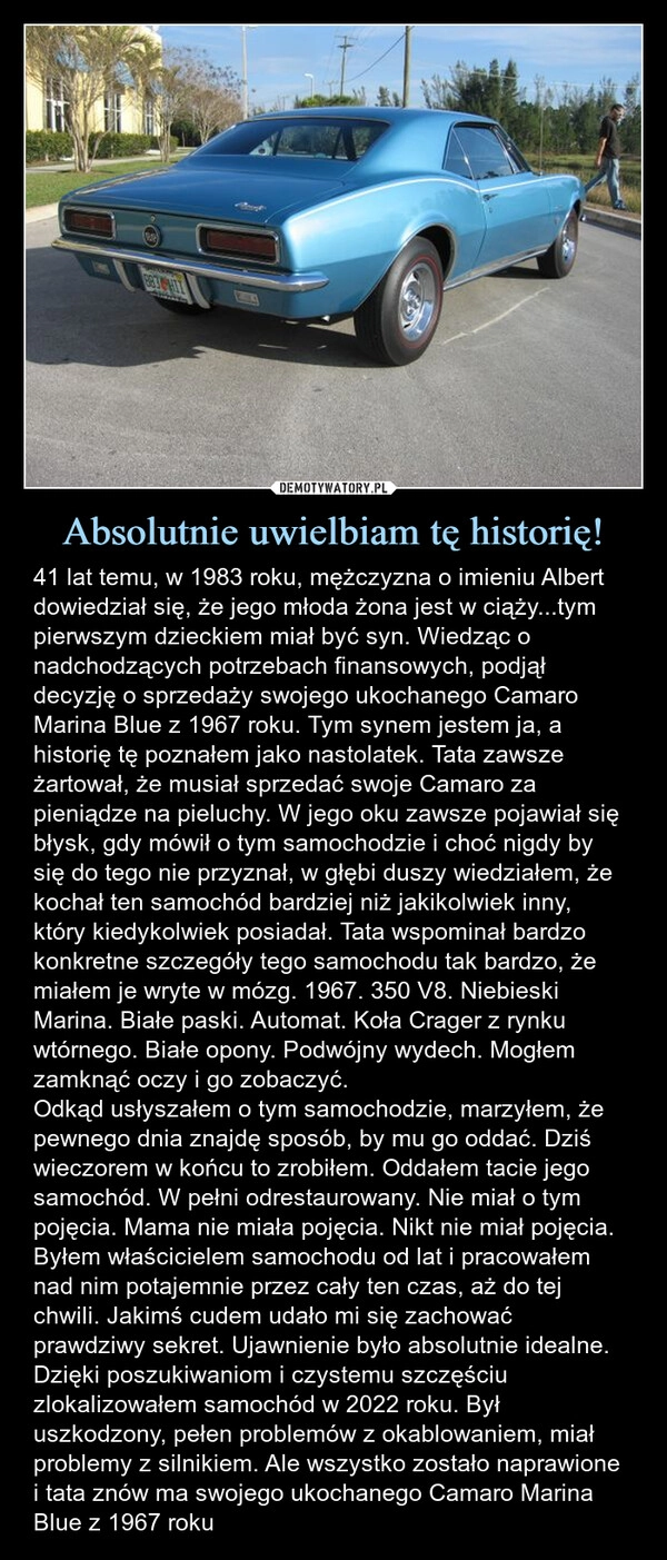 
    Absolutnie uwielbiam tę historię!