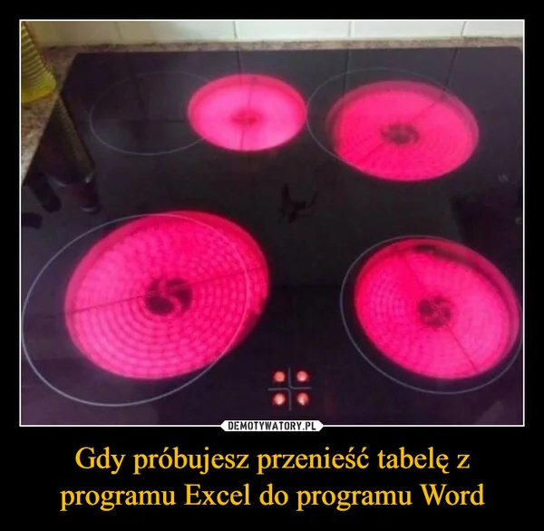
    Gdy próbujesz przenieść tabelę z programu Excel do programu Word