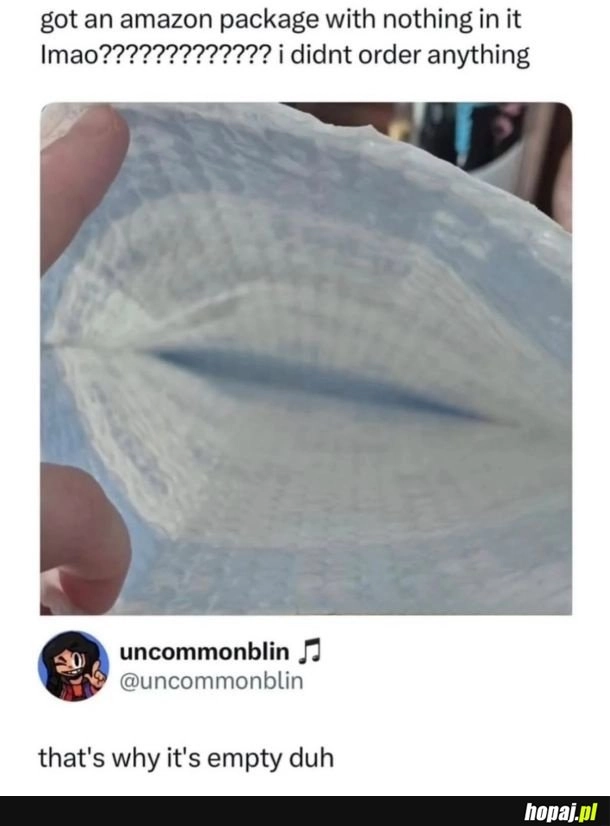 
    Dostał co nie zamówił