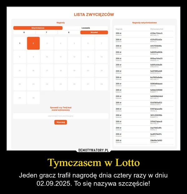 
    Tymczasem w Lotto