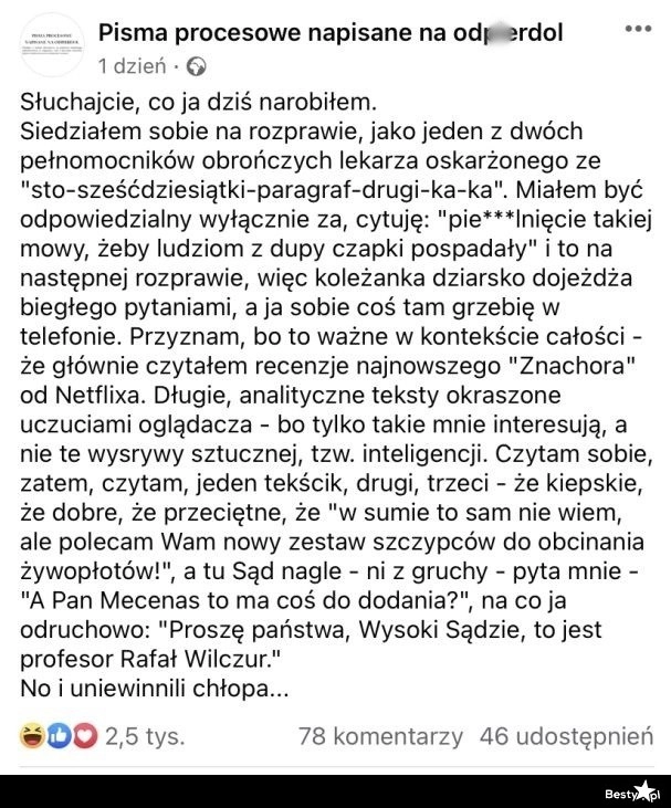 
    Rozprawa sądowa 