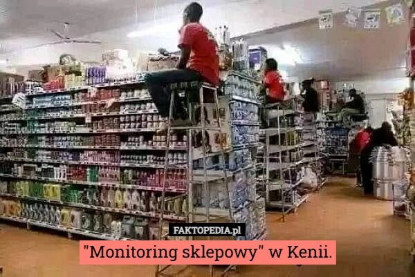 
    "Monitoring sklepowy" w Kenii.