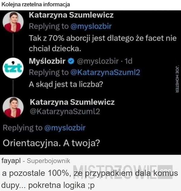 
    Kolejna rzetelna informacja