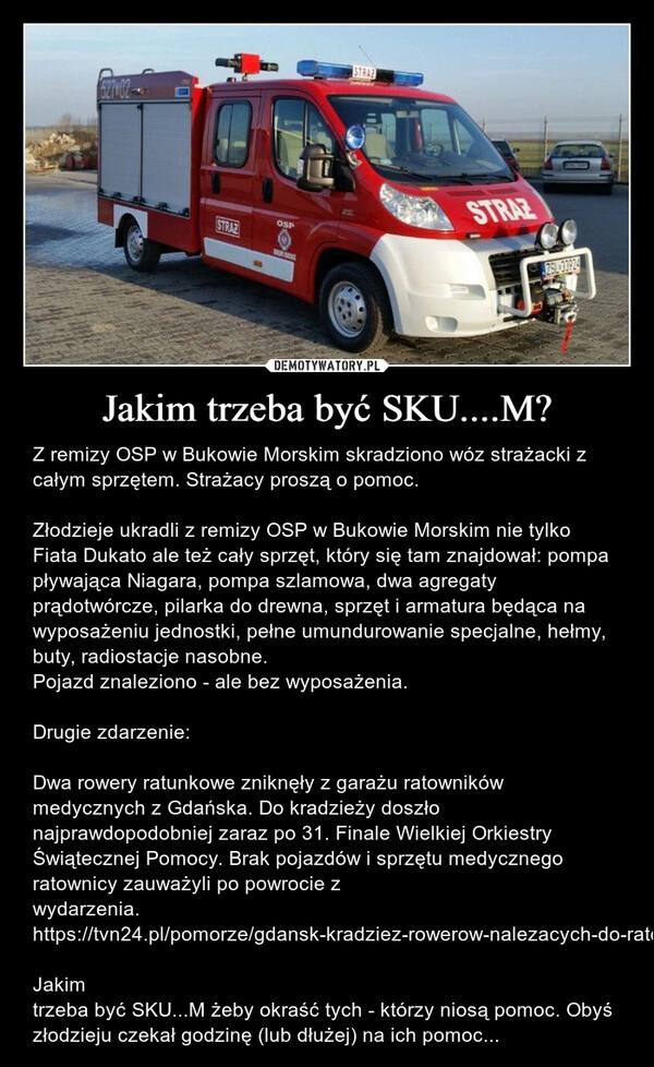 
    Jakim trzeba być SKU....M? 