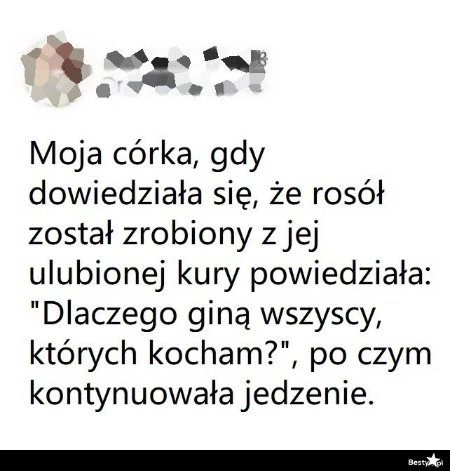 
    Rosół z ulubionej kury 