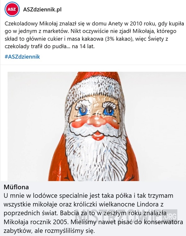 
    Czekoladowy Mikołaj