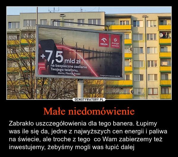 
    Małe niedomówienie