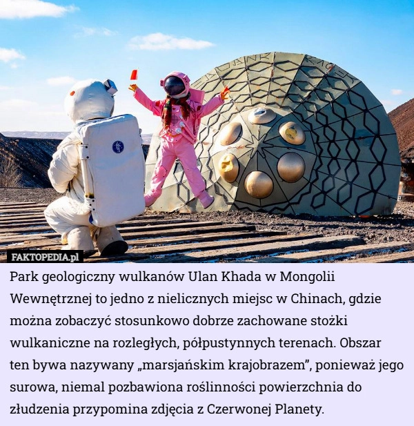
    Park geologiczny wulkanów Ulan Khada w Mongolii Wewnętrznej to jedno z nielicznych...