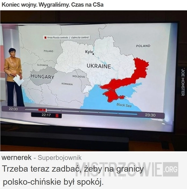 
    Koniec wojny. Wygraliśmy. Czas na CSa