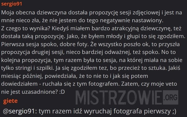 
    Sesja zdjęciowa