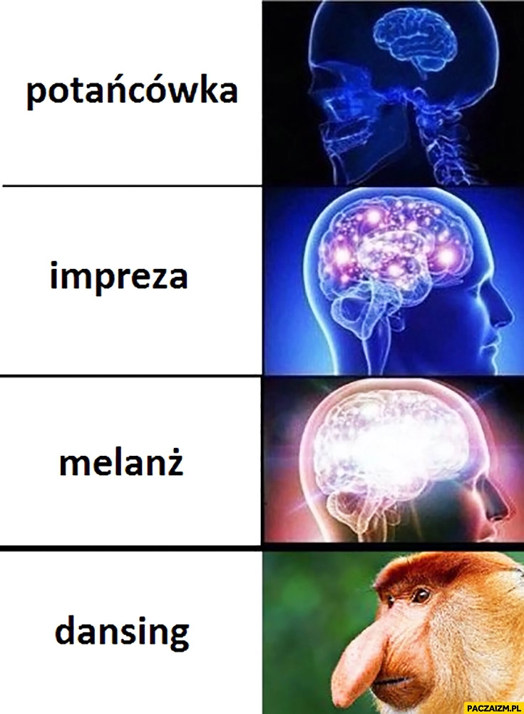 
    Potańcówka, impreza, melanż, dansing typowy Polak Nosacz mem mózg