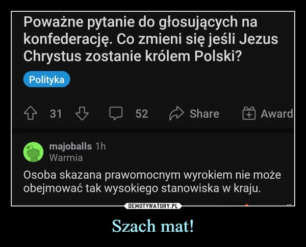 
    Szach mat!