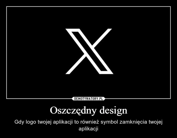 
    Oszczędny design