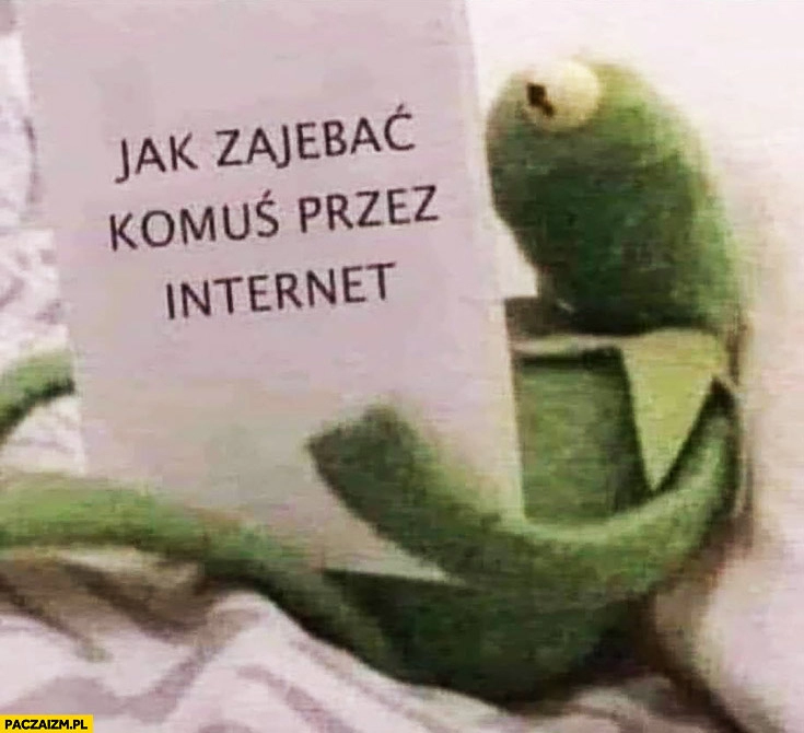 
    Jak zajechać komuś przez internet Kermit czyta