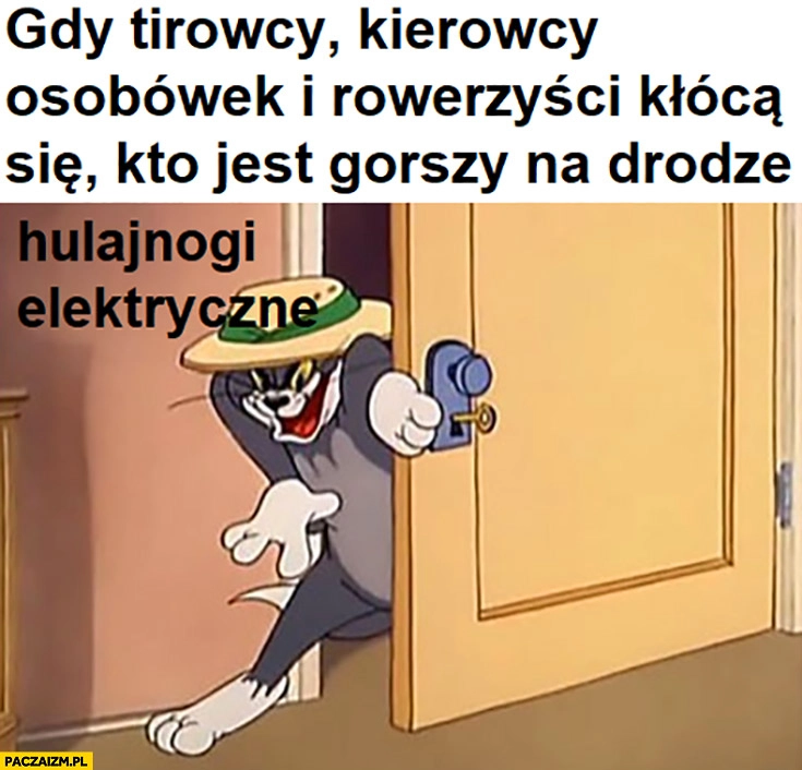 Gdy tirowcy kierowcy osobówek i rowerzyści kłócą się kto jest gorszy na drodze wchodzą hulajnogi elektryczne