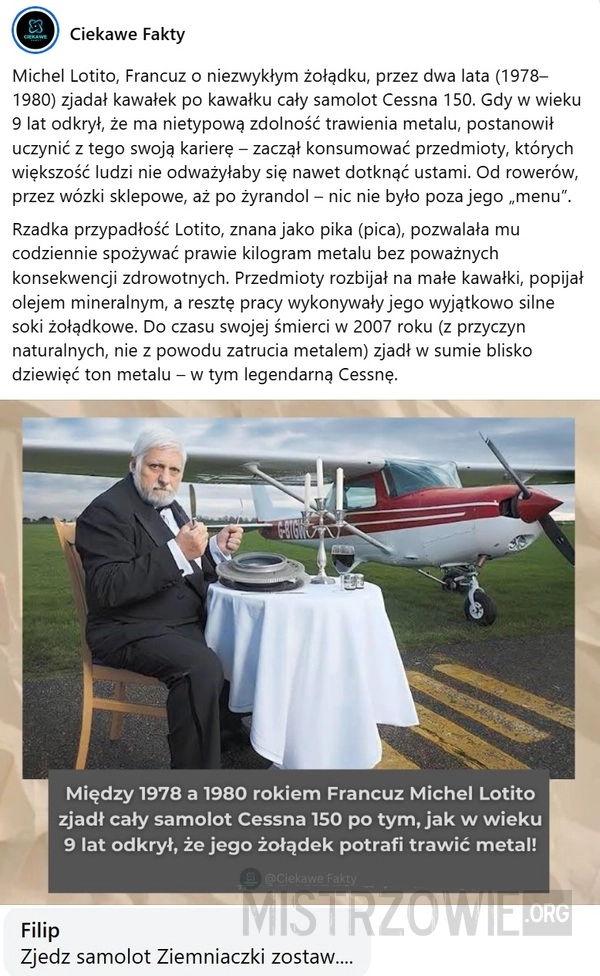 
    Michel Lotito