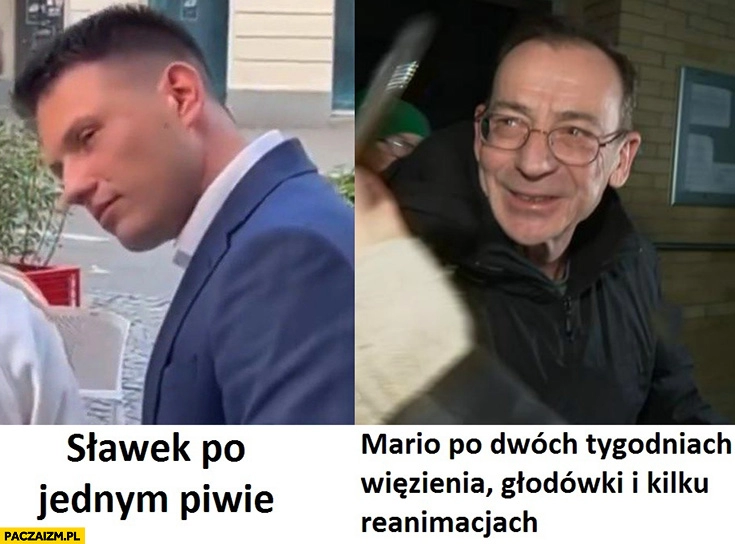 
    Mentzen po jednym piwie vs Kamiński po dwóch tygodniach wiezienia głodówki i kilku reanimacjach