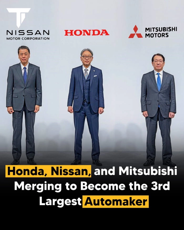 
    Honda, Nissan, and Mitsubishi are officially teaming up under a single holding company to tackle global competition. The merger, set to finalize by August 2026