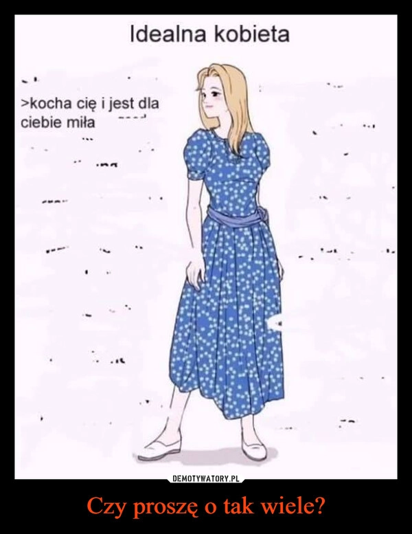 
    Czy proszę o tak wiele?