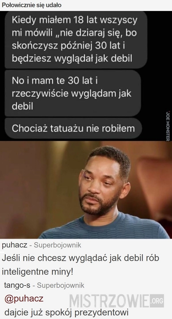 
    Połowicznie się udało