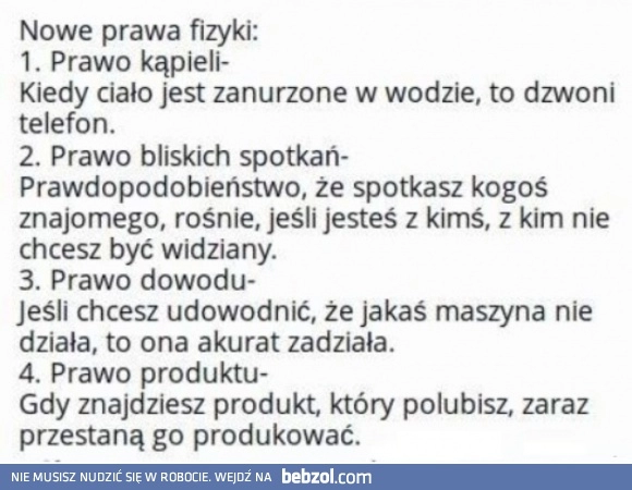 
    Prawa fizyki