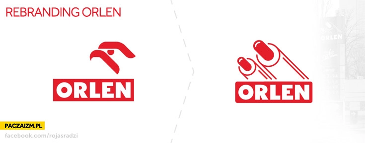 
    Nowe logo Orlen hotdogi rebranding