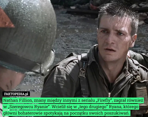 
    Nathan Fillion, znany między innymi z serialu „Firefly”, zagrał również