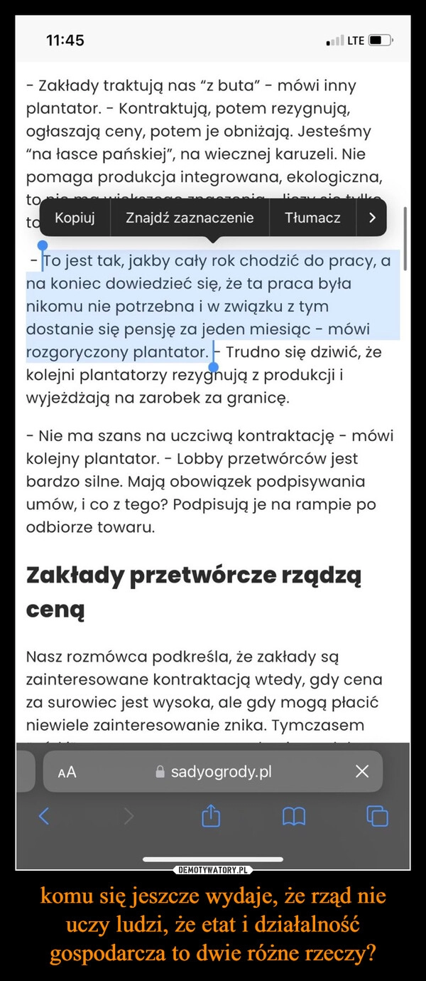 
    komu się jeszcze wydaje, że rząd nie uczy ludzi, że etat i działalność gospodarcza to dwie różne rzeczy?