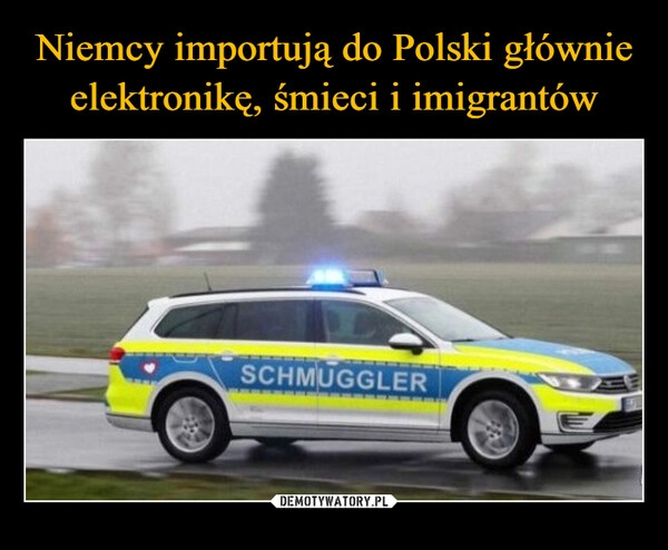 
    Niemcy importują do Polski głównie elektronikę, śmieci i imigrantów