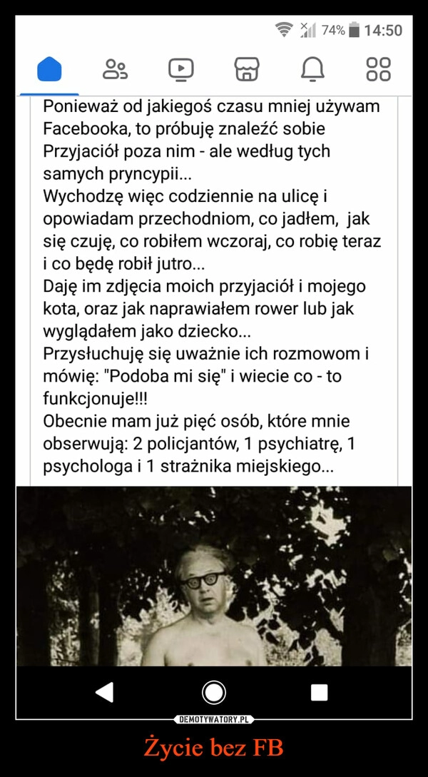 
    Życie bez FB