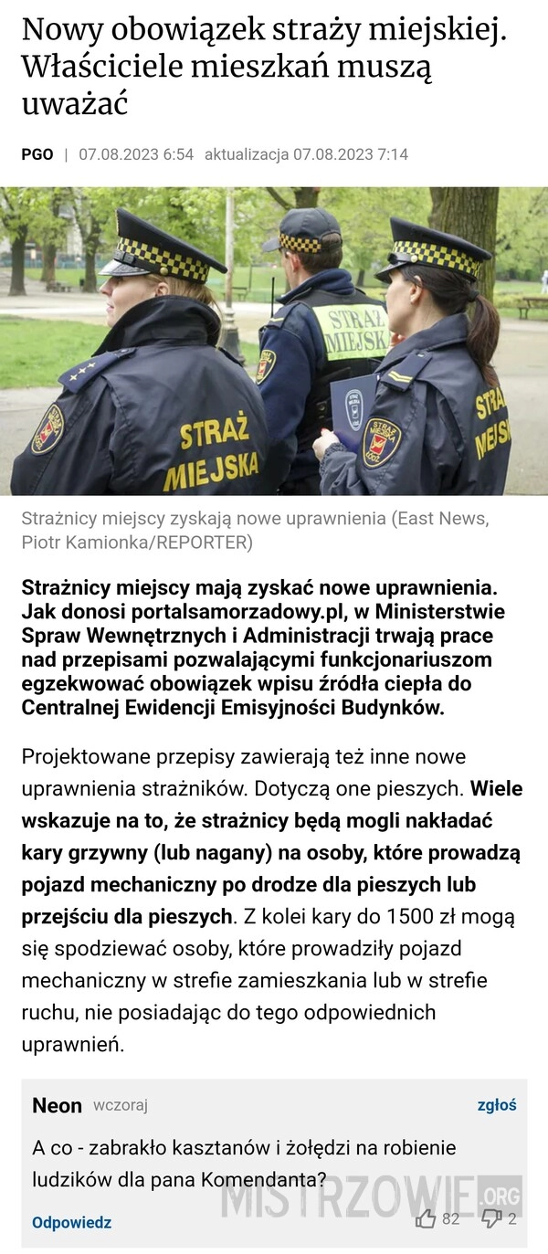 
    Nowe uprawnienia straży miejskiej