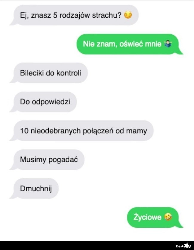 
    5 rodzajów strachu 