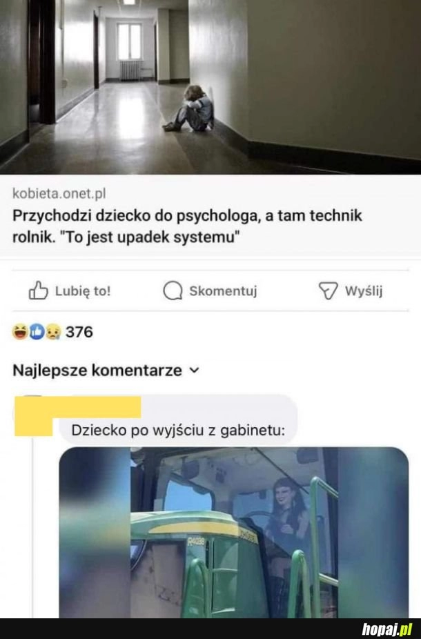 
    Dziecko po wyjściu z gabinetu