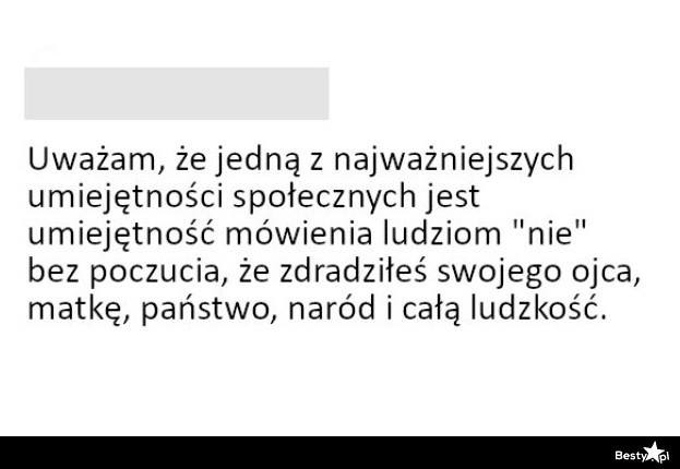 
    Ważna umiejętność społeczna 