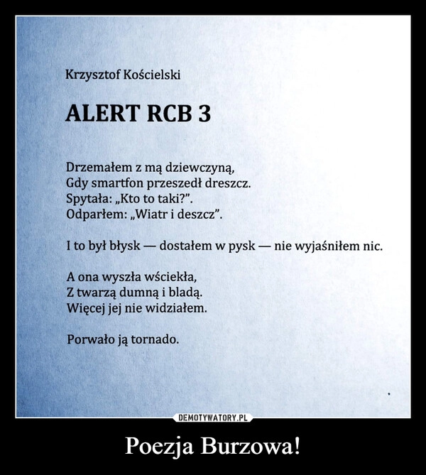 
    Poezja Burzowa!