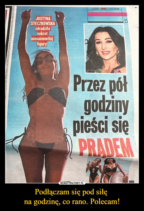 
    Podłączam się pod siłę na godzinę, co rano. Polecam!