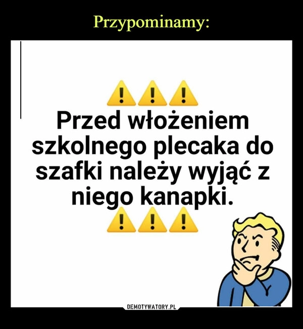 
    Przypominamy: