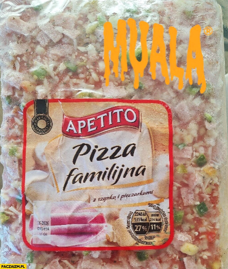 Apetito pizza familijna mrożona znaczek muala