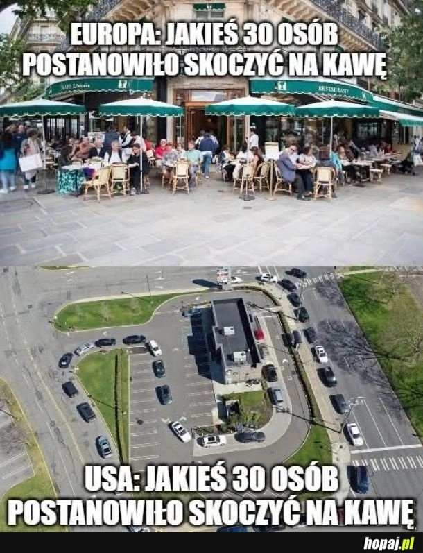
    Bo w tej Europie chodzą na piechotę. Jak zwierzęta.