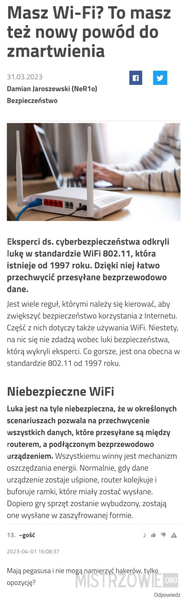 
    Niebezpieczne WiFi