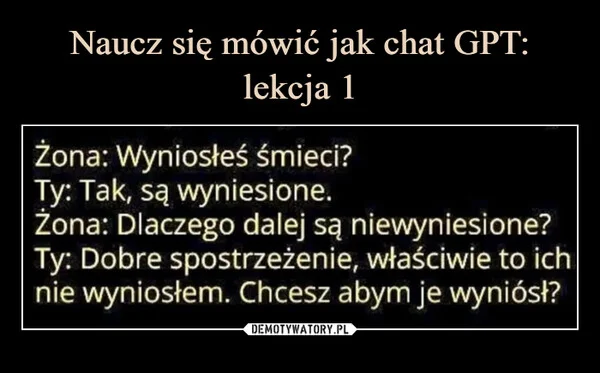 
    Naucz się mówić jak chat GPT: lekcja 1