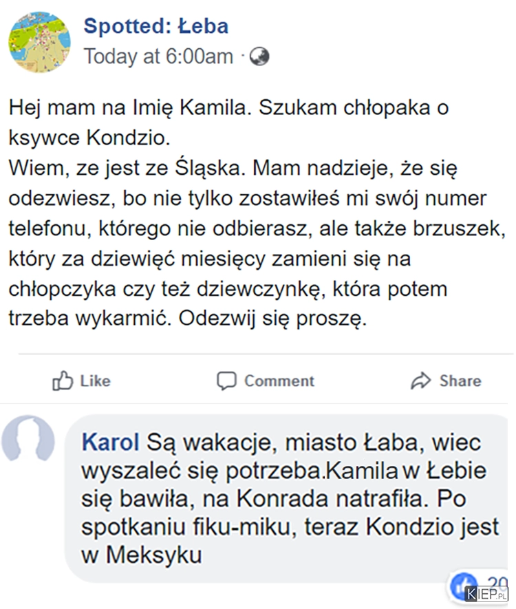 
    Są wakacje, miasto Łeba, wiec wyszaleć się potrzeba...