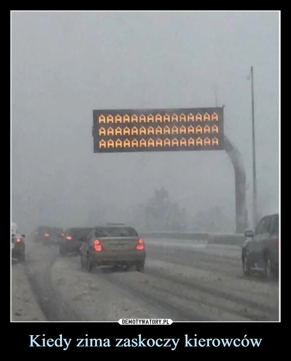 
    Kiedy zima zaskoczy kierowców