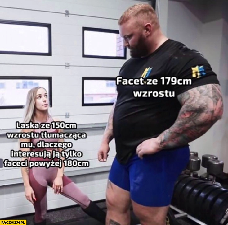 Laska 150 cm wzrostu tłumacząca facetowi 179 cm dlaczego interesują ja tylko faceci powyżej 180 cm