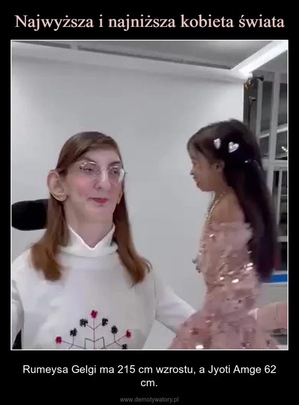 
    Najwyższa i najniższa kobieta świata