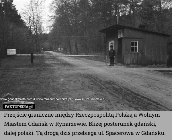 
    Przejście graniczne między Rzeczpospolitą Polską a Wolnym Miastem Gdańsk